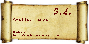 Stellek Laura névjegykártya
